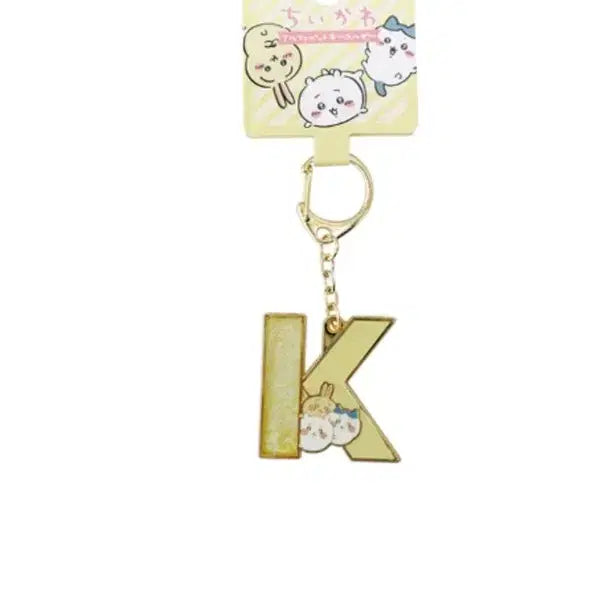 [BUNJANG] Munjakgwi K Alphabet Keyring / 먼작귀 알파벳 모양 키링_K모양