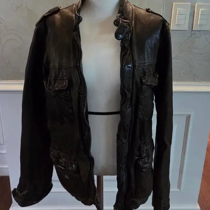 [BUNJANG] Giorgio Brato Leather Jacket - Size 48 / 조르지오 브라토 가죽 자켓 48사이즈