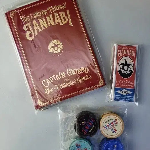 [BUNJANG] Jannabi Wonderland Notebook, Pencil, Masking Tape Bundle Set / [잔나비 굿즈] 잔나비 환상의 나라 노트 , 펜슬 ,마스킹 테이프 세트