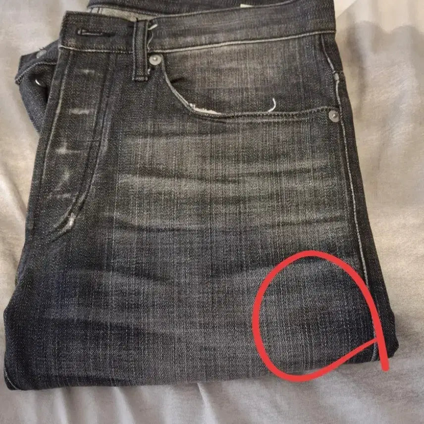 [BUNJANG] Mod9 Mod1s Old Version Lonesome Cat Jeans / [31] 모드나인 Mod1s 구형 흑청 론섬캣