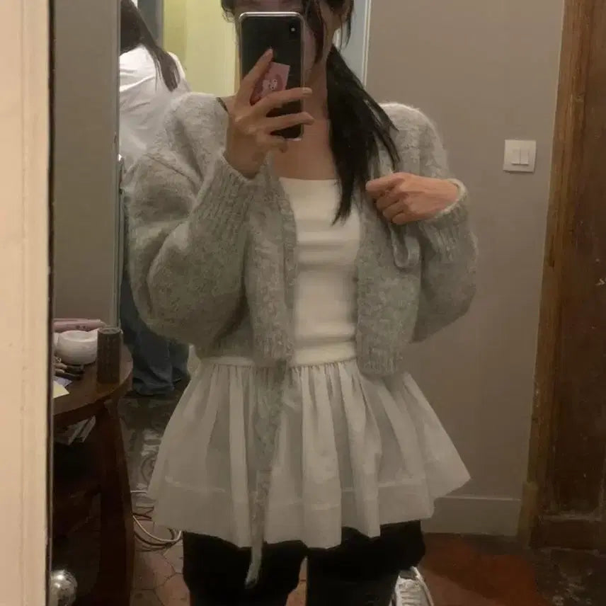 [BUNJANG] Lilykots Glow Cardigan Gray / 릴리코츠 글로우 가디건 그레이
