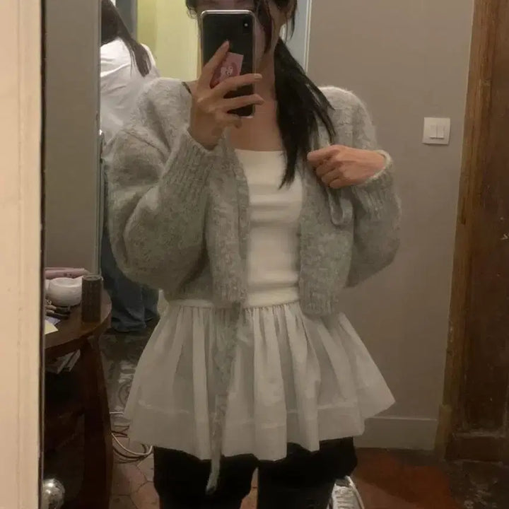 [BUNJANG] Lilykots Glow Cardigan Gray / 릴리코츠 글로우 가디건 그레이