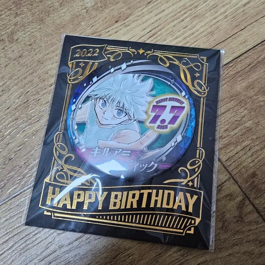 [BUNJANG] Hunter x Hunter Killua Zoldyck 2022 Birthday Can Badge / 헌터X헌터 헌헌 키르아 조르딕 생일 캔뱃지 2022 점프샵