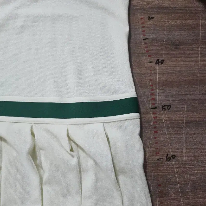 [BUNJANG] Adidas Ivory Three-Stripe Cardigan Dress Set S / 아디다스 아이보리 삼선 가디건  원피스 세트 S 90