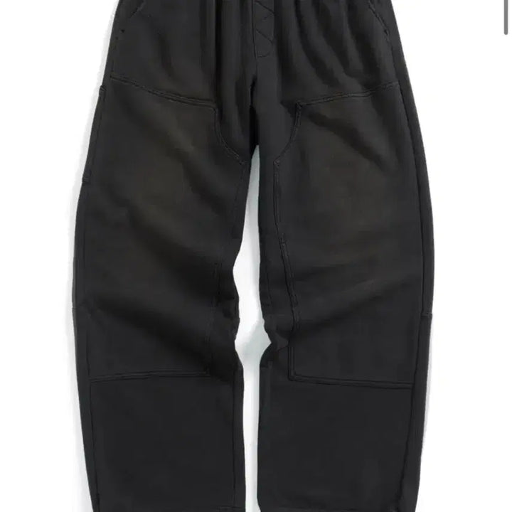 [BUNJANG] Hatching Room Vtg Double Knee Sweat Pants - Washed Black / 해칭룸 Vtg Double Knee Sweat Pants - 블랙 2