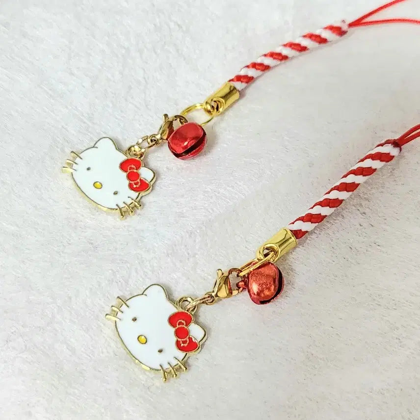 [BUNJANG] Metal Hello Kitty Keyring Strap / 키티키링