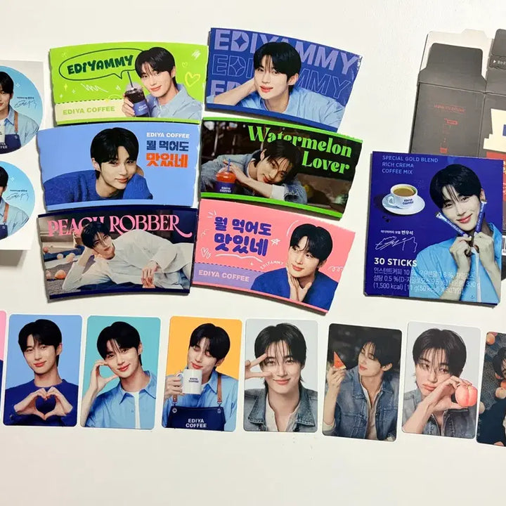 [SOLD OUT] 이디야 변우석 포토카드 + 스티커 + 브로마이드