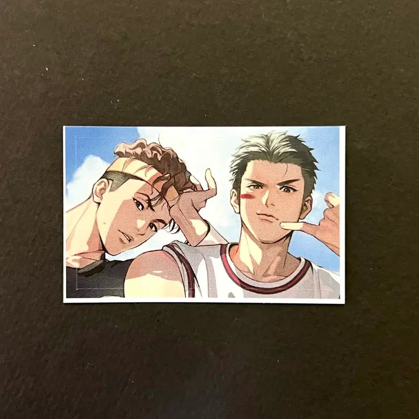 [BUNJANG] Slam Dunk TaeSub &amp; DaeMan Cafe Sticker / 슬램덩크 슬덩 도넛님 태섭 대만 태대카페 스티커 굿즈 희귀매물
