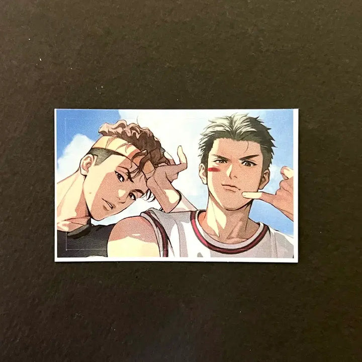 [BUNJANG] Slam Dunk TaeSub &amp; DaeMan Cafe Sticker / 슬램덩크 슬덩 도넛님 태섭 대만 태대카페 스티커 굿즈 희귀매물