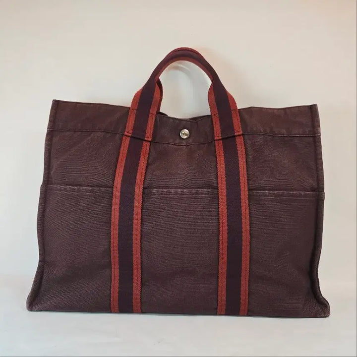 [BUNJANG] Hermès Fruito MM Red Burgundy Tote Bag / 에르메스 후루토 MM 레드 버건디 24107