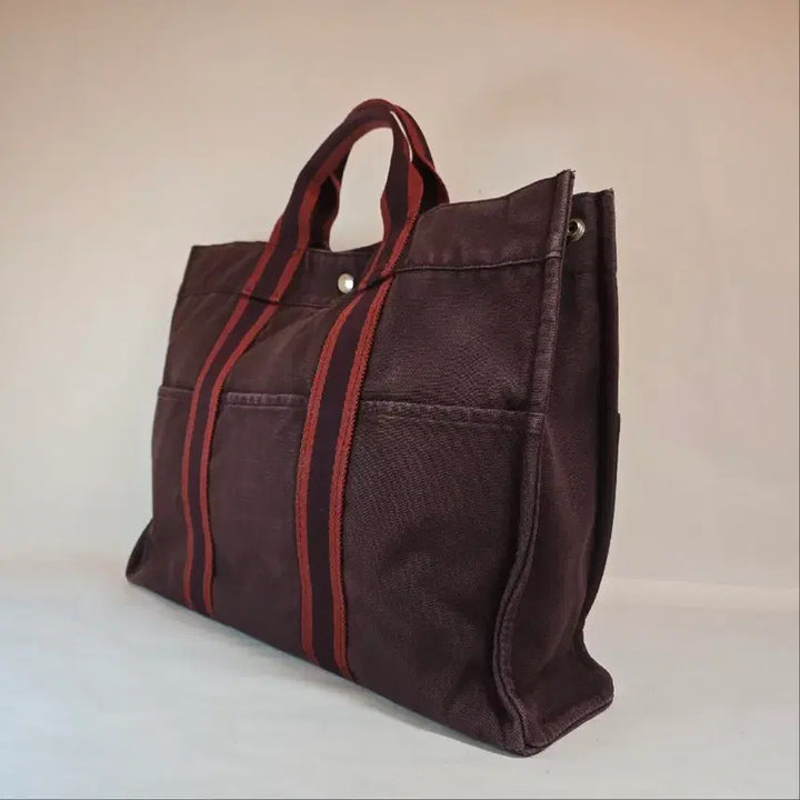 [BUNJANG] Hermès Fruito MM Red Burgundy Tote Bag / 에르메스 후루토 MM 레드 버건디 24107