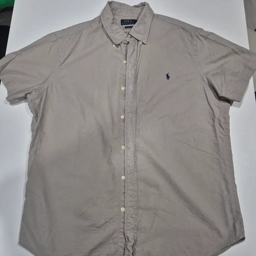 [SOLD OUT] 폴로 반팔 셔츠 그레이/XL (100~105)