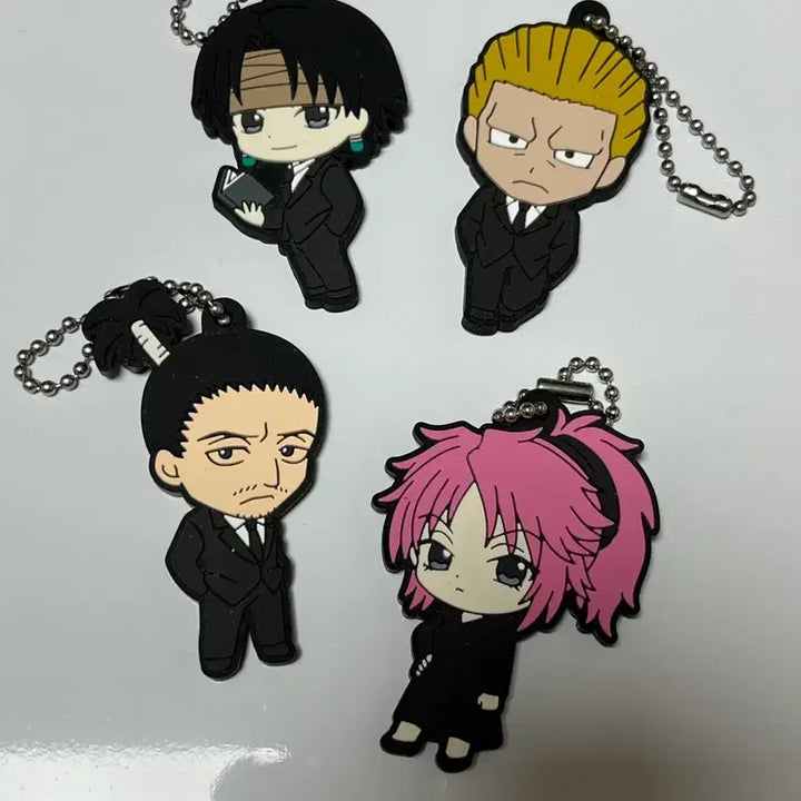[BUNJANG] Hunter x Hunter Phantom Troupe Rubber Strap Bundle / 헌터헌터 러버스트랩 클로로, 마치, 노부나가, 핑크스 일괄