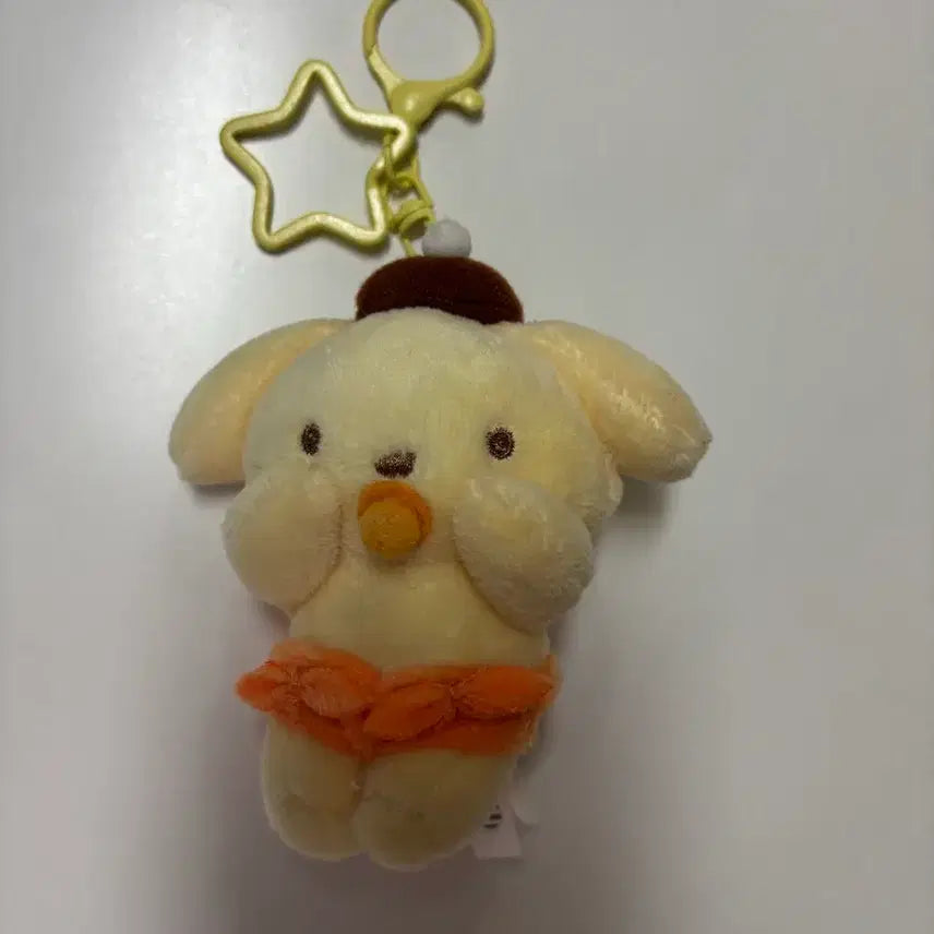 [BUNJANG] Sanrio Pompompurin Pacifier Keyring / 산리오 폼폼푸린 쪽쪽이 인형 키링