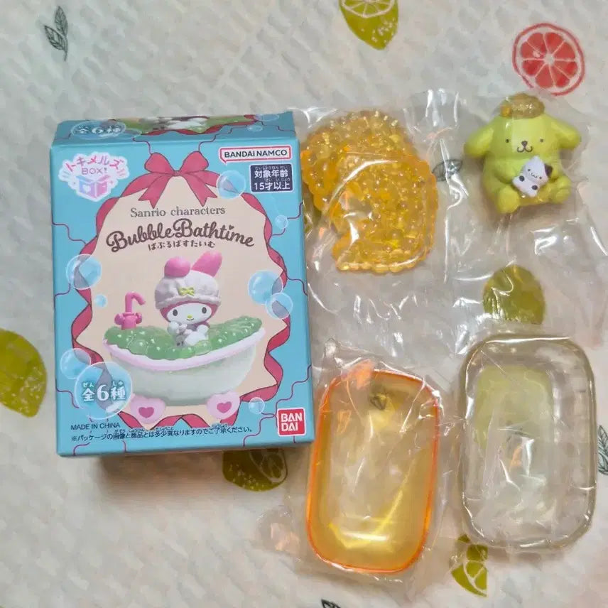 [BUNJANG] Sanrio Pompompurin Bubble Party Figure / [미개봉] 산리오 랜덤 피규어 > 폼폼푸린 버블파티 피규어
