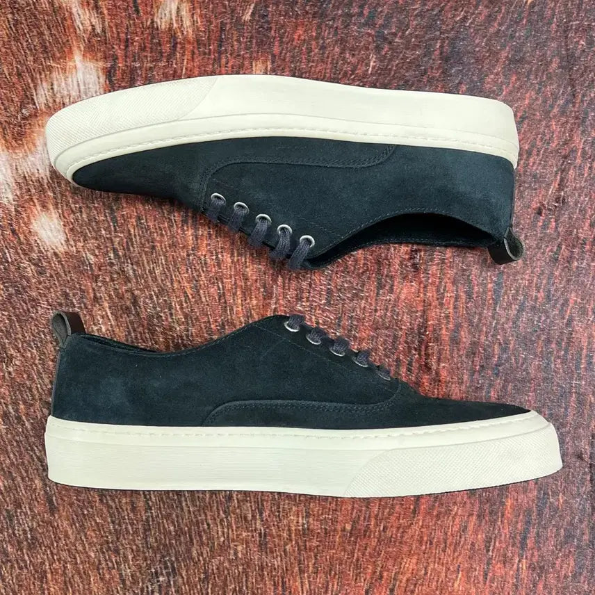 [BUNJANG] Officina Slowear Black Suede Sneakers / [40] 오피치나 슬로웨어 블랙 스웨이드 스니커즈
