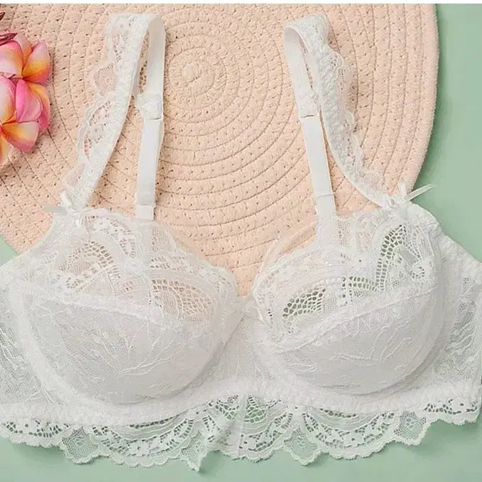 [BUNJANG] Lace Bralette and Panty Set / 새상품 레이스 브라팬티세트 5컬러 70A~95D