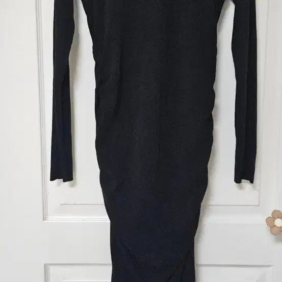 [BUNJANG] Black Long Slim Fit Dress / 블랙 롱 슬림핏 원피스