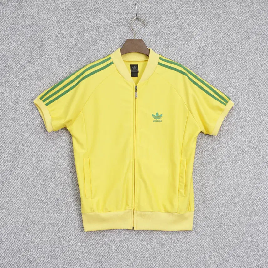 [BUNJANG] Adidas Unisex 00s Short Sleeve Jersey Jacket 100 / 아디다스 공용 00s 반팔 져지 자켓 100size