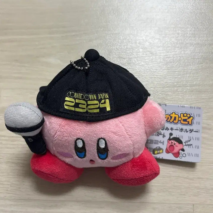 [BUNJANG] Nintendo Kirby Countdown Limited Edition Mike Keyring Plush / 닌텐도 별의 커비 2324 카운트다운 한정 마이크 키링 인형 새상품