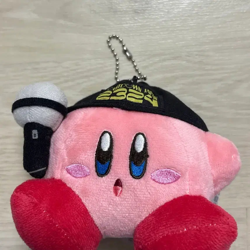[BUNJANG] Nintendo Kirby Countdown Limited Edition Mike Keyring Plush / 닌텐도 별의 커비 2324 카운트다운 한정 마이크 키링 인형 새상품