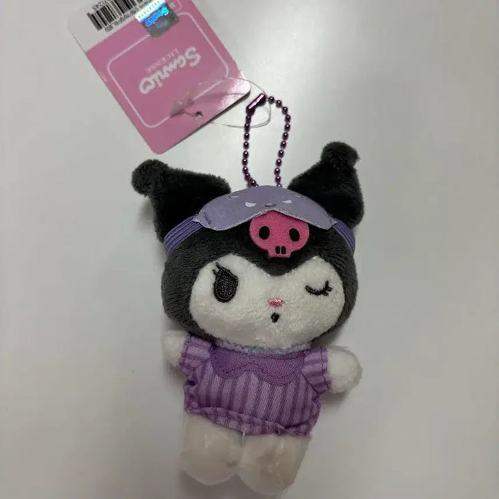 [BUNJANG] Sanrio Kuromi Honey Sleep Keychain / 산리오 쿠로미 꿀잠 인형 키링