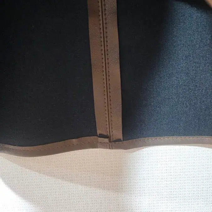 [BUNJANG] Brown Leather Mini Skirt with Pocket Design / 브라운 레더 미니 스커트 포켓 디자인