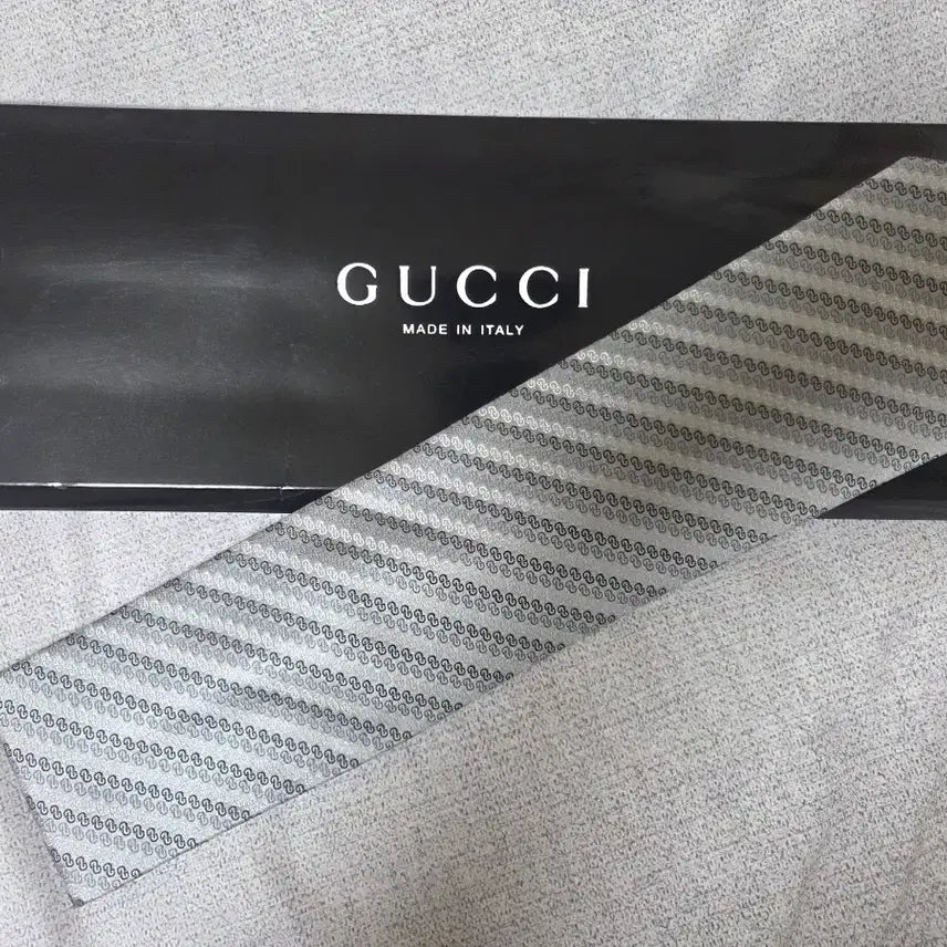 [SOLD OUT] [판매] 미개봉/정품] 구찌(GUCCI) GG 실크 자카드 넥타이 (풀박