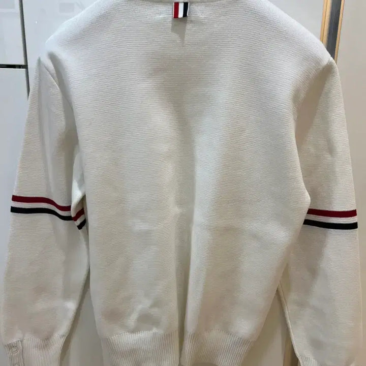 [BUNJANG] Thom Browne White Milano Stitch Knit Armband Sweater / 톰브라운 화이트 밀라노스티치니트 암밴드 4사이즈