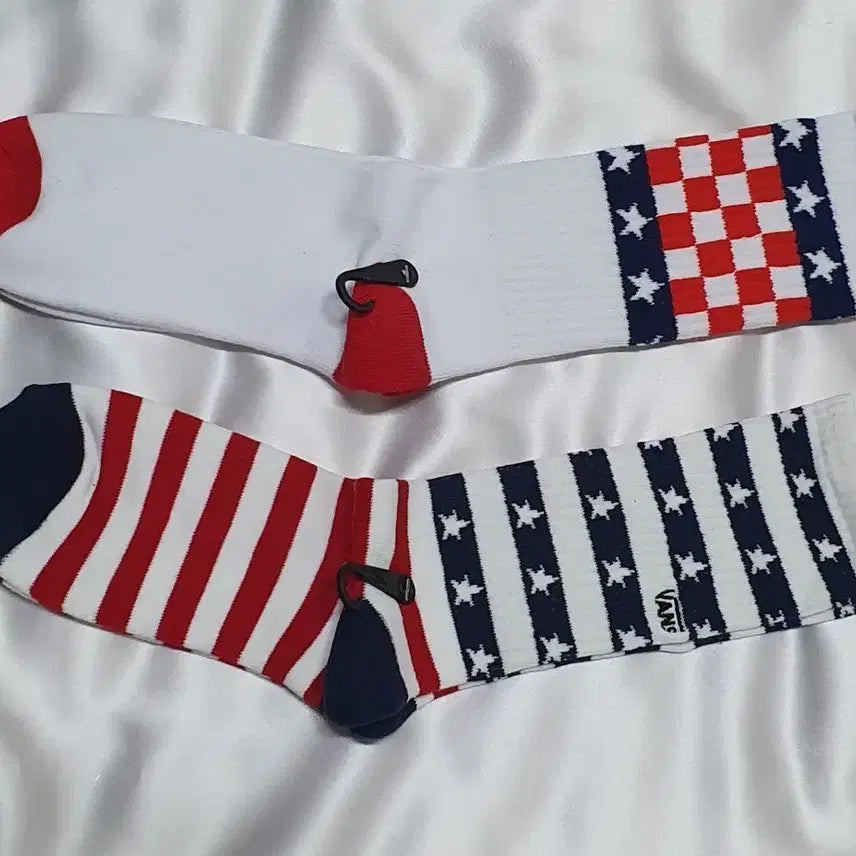 [BUNJANG] Vans Stripe Check Star Socks / 개당가격이예요~화이트 레드 네이비 반스 스트라이프 체크 스타 별 양말