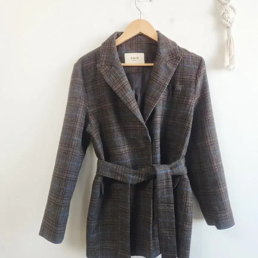 [SOLD OUT] 아뜰리에나인 하프코트 벨트 자켓