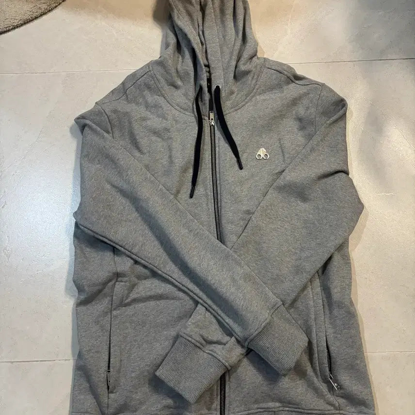 [BUNJANG] Moose Knuckles Hooded Zip-Up Gray / 무스너클 후드 집업 그레이