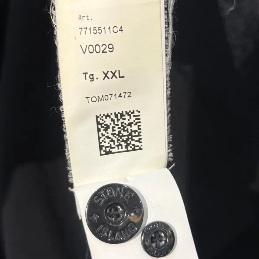 [BUNJANG] Stone Island 511C4 Light Wool Knit Cardigan Black XXL / 스톤아일랜드 511C4 라이트 울 니트 가디건 블랙 xxl