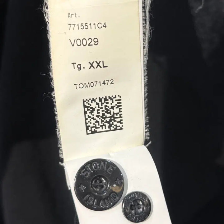 [BUNJANG] Stone Island 511C4 Light Wool Knit Cardigan Black XXL / 스톤아일랜드 511C4 라이트 울 니트 가디건 블랙 xxl