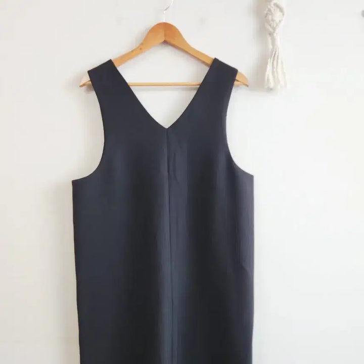 [BUNJANG] Daily Look V-Neck Layered Loose Fit Dress / 데일리룩 V넥 레이어드 루즈핏 원피스 M