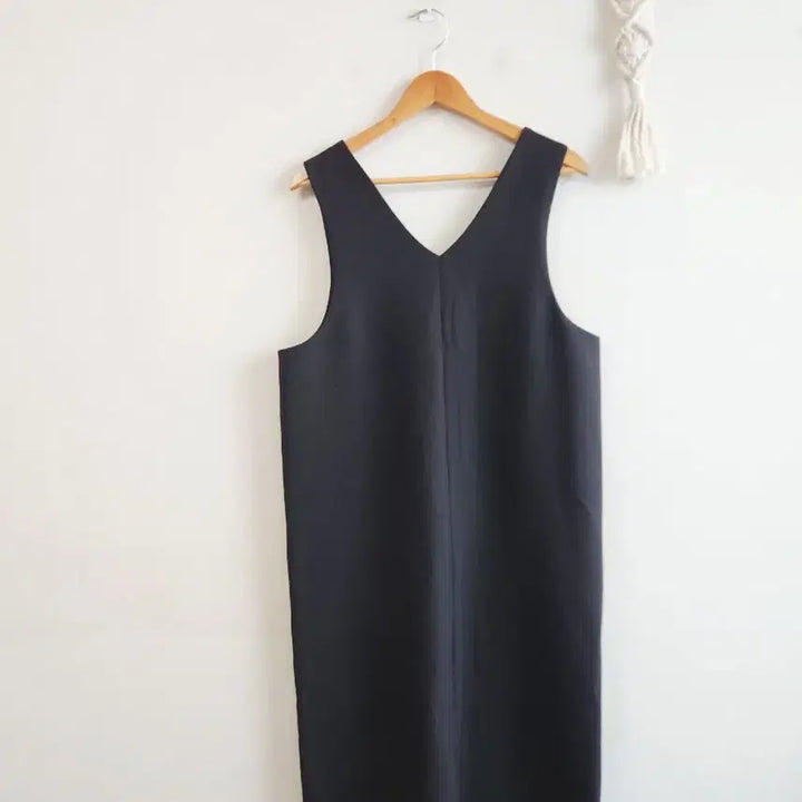 [BUNJANG] Daily Look V-Neck Layered Loose Fit Dress / 데일리룩 V넥 레이어드 루즈핏 원피스 M
