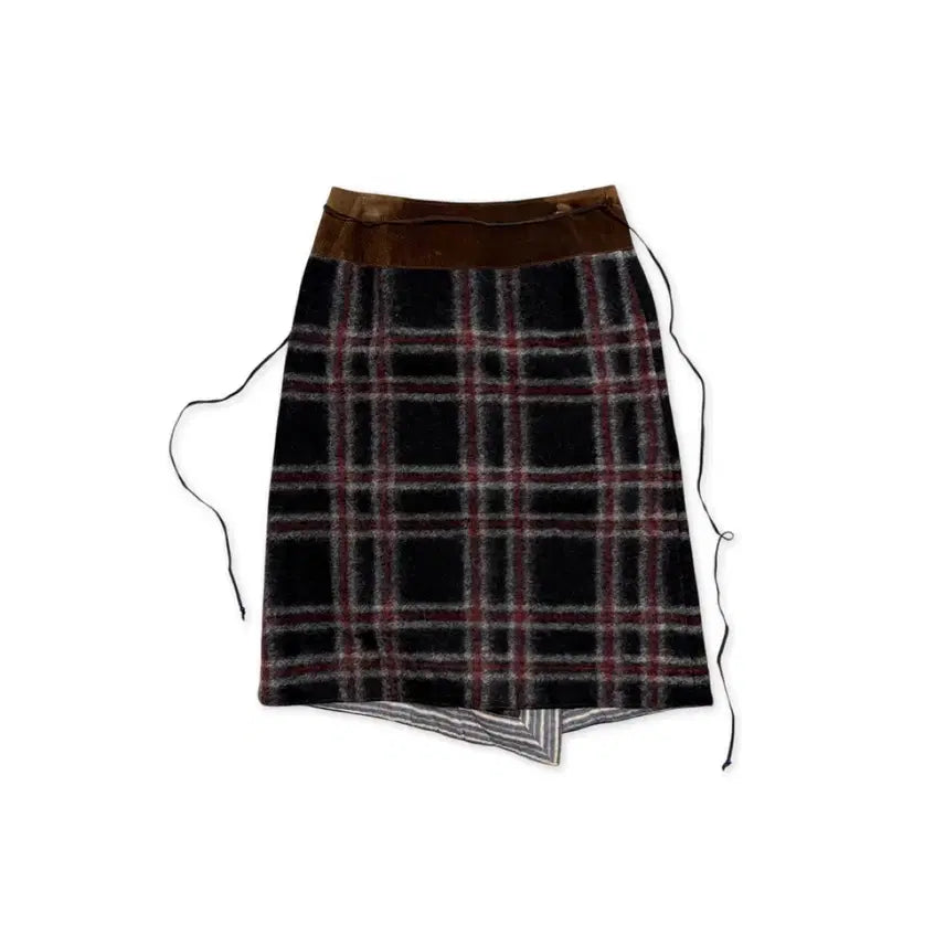 [BUNJANG] Royal Jean Vintage Checked Wool Skirt / 빈티지 로열 진 체크 울 스커트