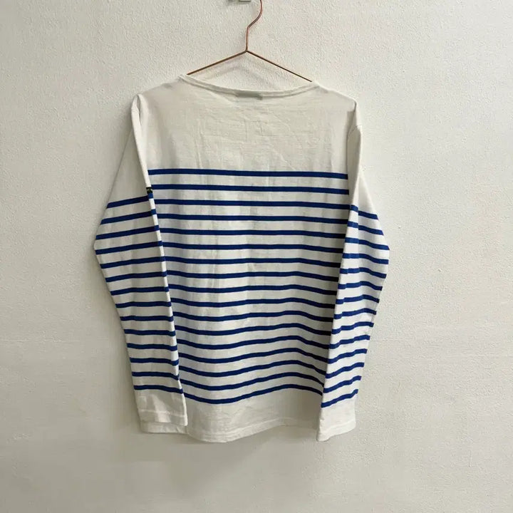 [SOLD OUT] 세인트제임스 화이트 네이비 스트라이프 롱슬리브M