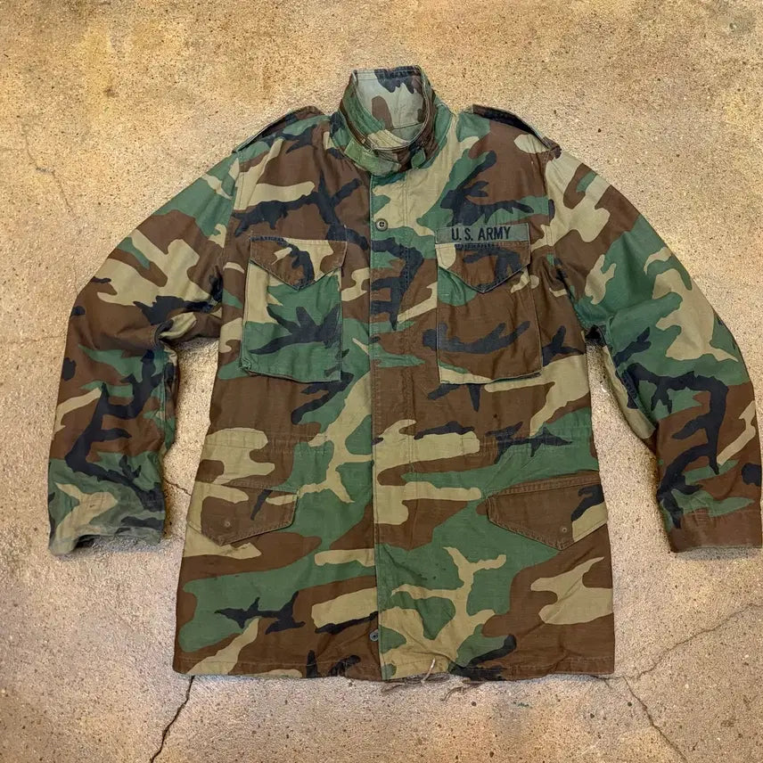 [BUNJANG] Vintage M65 Woodland Camo Field Jacket / 90s 미국 빈티지 밀리터리 우드랜드 M65 필드자켓 야상자켓
