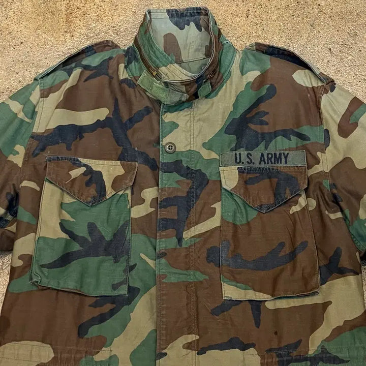 [BUNJANG] Vintage M65 Woodland Camo Field Jacket / 90s 미국 빈티지 밀리터리 우드랜드 M65 필드자켓 야상자켓