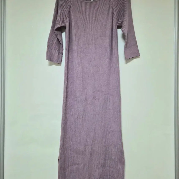 [BUNJANG] Mercuryduo Lavender Knit Long Dress / 머큐리듀오 라벤더 니트 롱 원피스