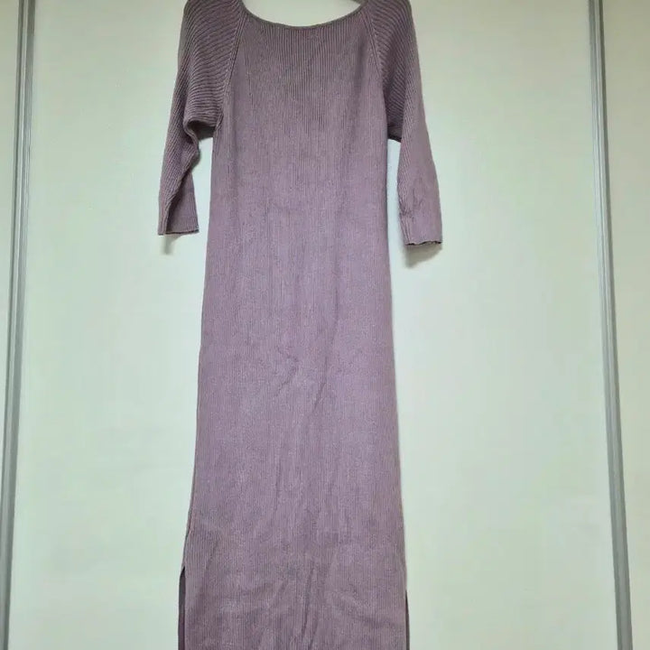 [BUNJANG] Mercuryduo Lavender Knit Long Dress / 머큐리듀오 라벤더 니트 롱 원피스