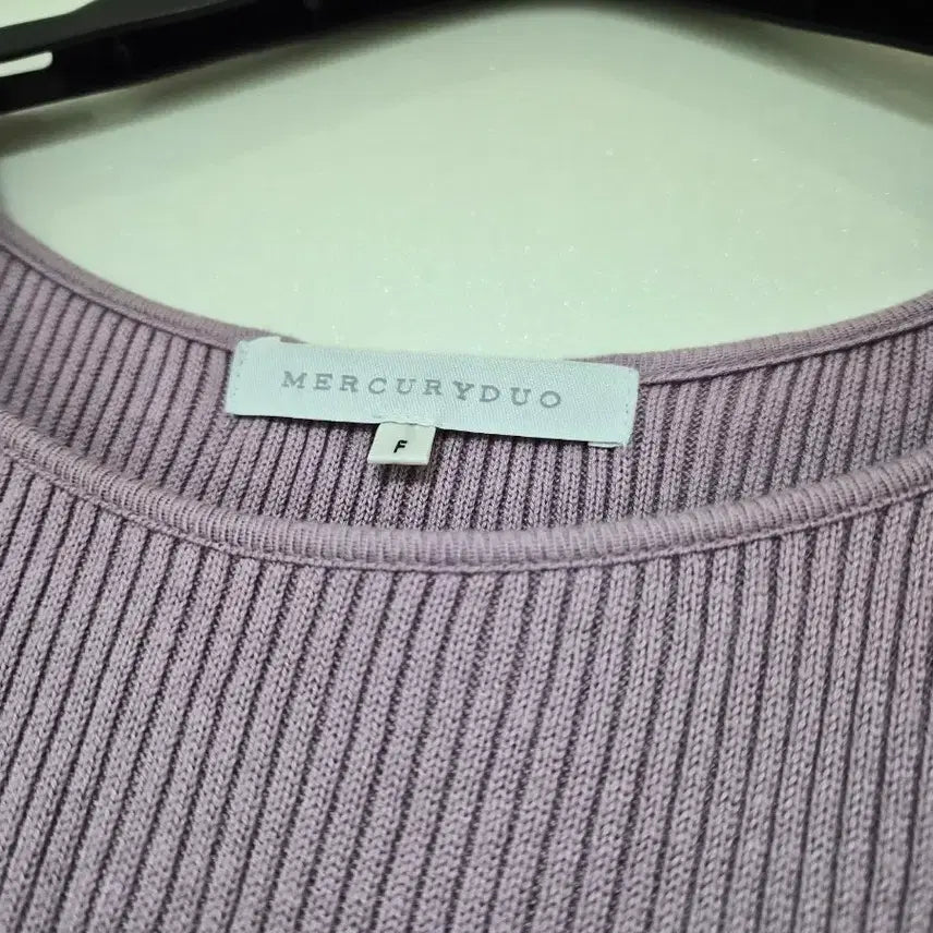 [BUNJANG] Mercuryduo Lavender Knit Long Dress / 머큐리듀오 라벤더 니트 롱 원피스