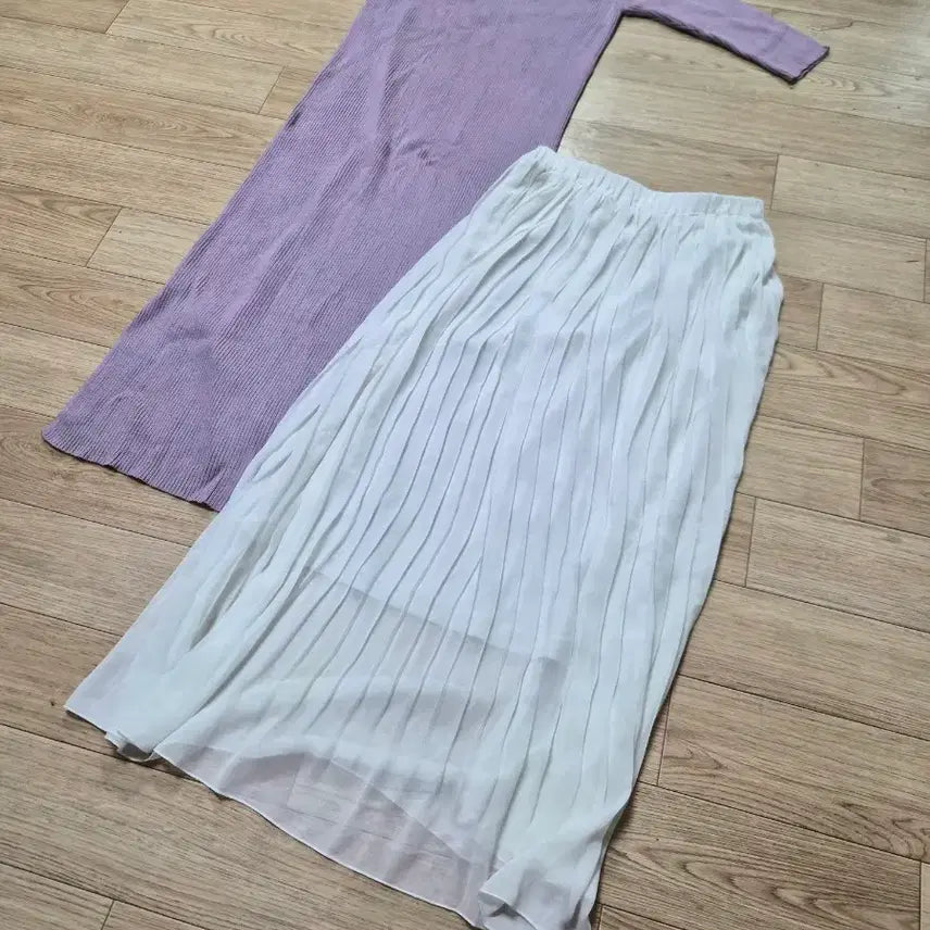 [BUNJANG] Mercuryduo Lavender Knit Long Dress / 머큐리듀오 라벤더 니트 롱 원피스