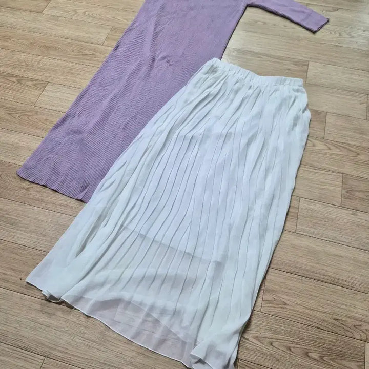 [BUNJANG] Mercuryduo Lavender Knit Long Dress / 머큐리듀오 라벤더 니트 롱 원피스