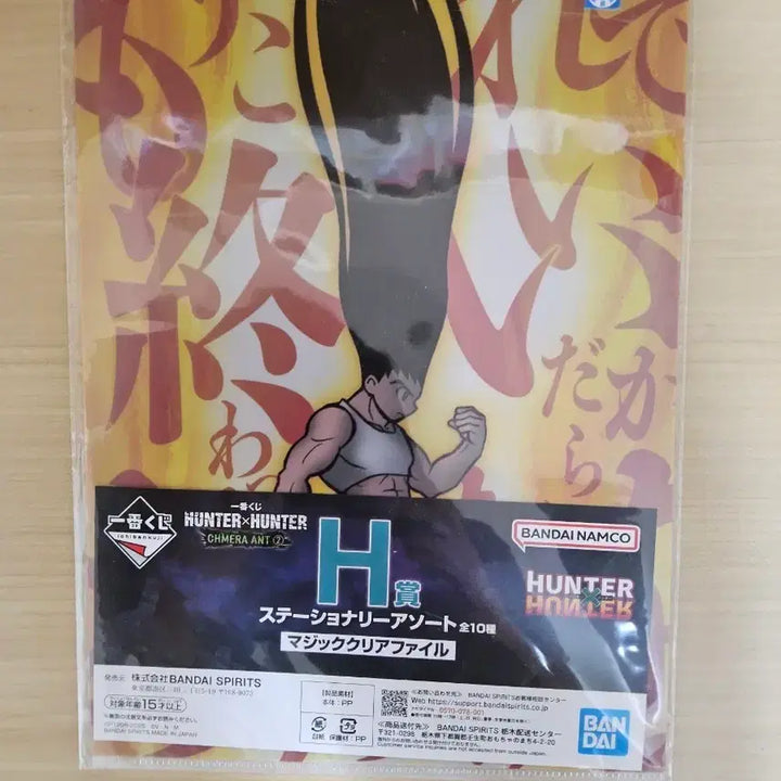 [BUNJANG] Hunter x Hunter Clear File / 헌터x헌터 클리어파일 제일복권 H상