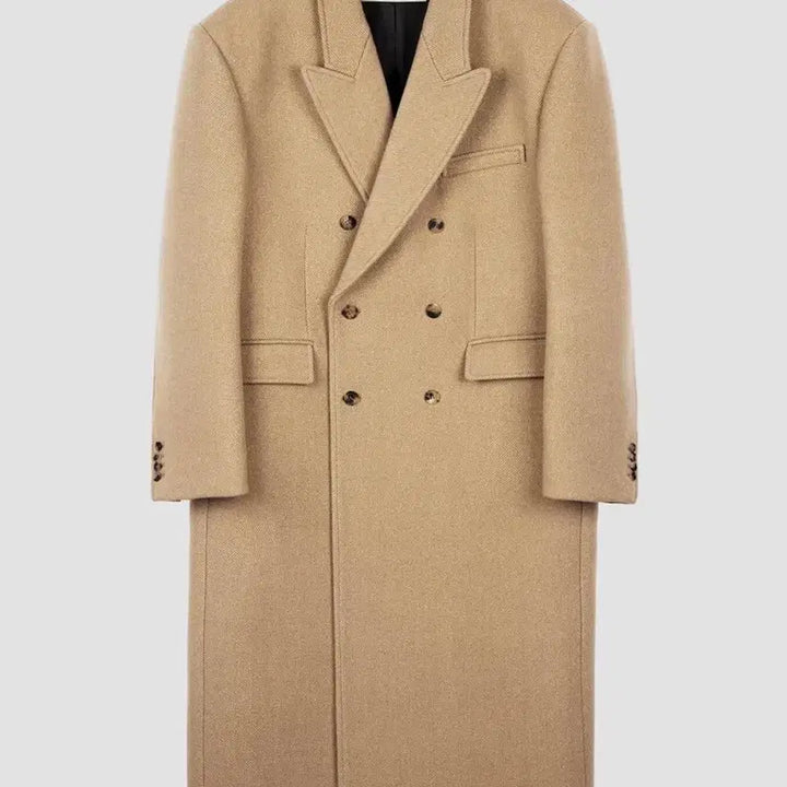 [BUNJANG] RECTO Robert Felt Double Coat Beige / 렉토 로버펠트 더블 코트 베이지