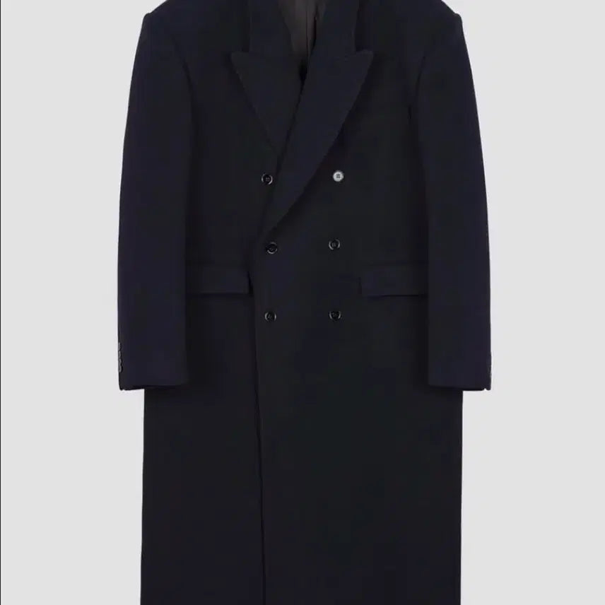 [BUNJANG] RECTO Robert Felt Double Coat Navy / 렉토 로버펠트 더블 코트 네이비