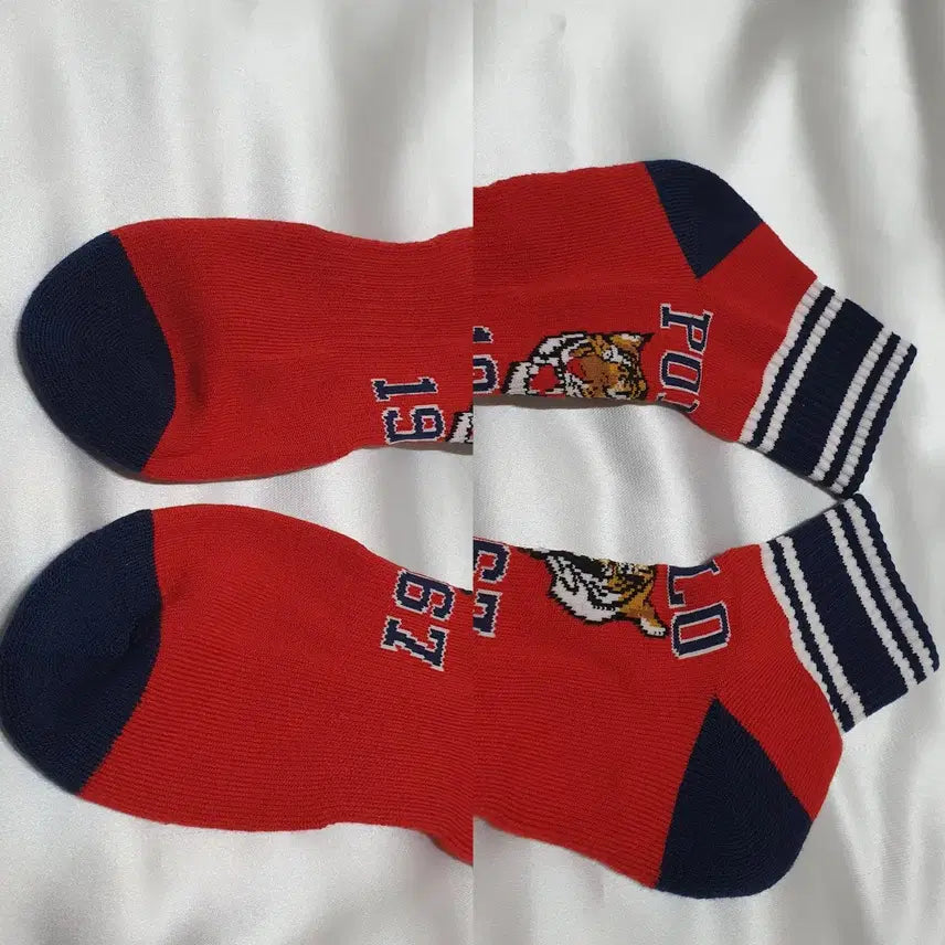 [BUNJANG] Polo Ralph Lauren Tiger Abstract Socks / 개당가격이예요~ 레드 블루 옐로우 폴로 랄프로렌 호랑이 범 추상화 양말