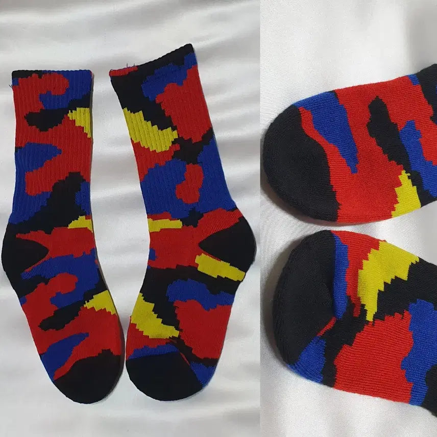 [BUNJANG] Polo Ralph Lauren Tiger Abstract Socks / 개당가격이예요~ 레드 블루 옐로우 폴로 랄프로렌 호랑이 범 추상화 양말
